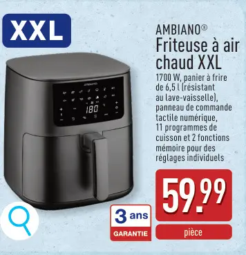 Offre: Friteuse à air chaud XXL