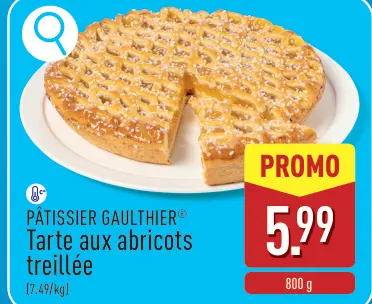 Offre: Tarte aux abricots treillée