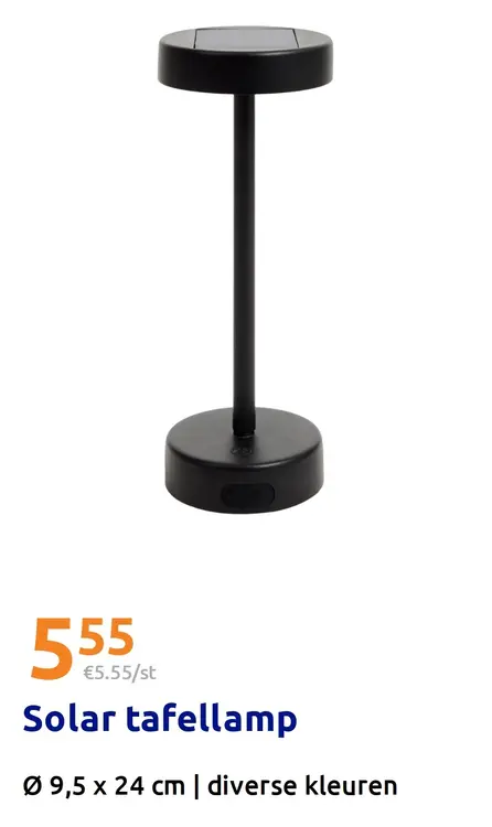 Promotie: Solar tafellamp