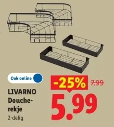 Aanbieding: Douche-rekje