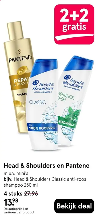 Aanbieding: Head & Shoulders en Pantene