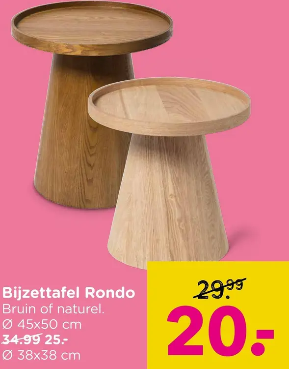 Aanbieding: Bijzettafel Rondo