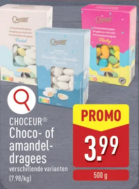 Promotie: Choco- of amandeldragees