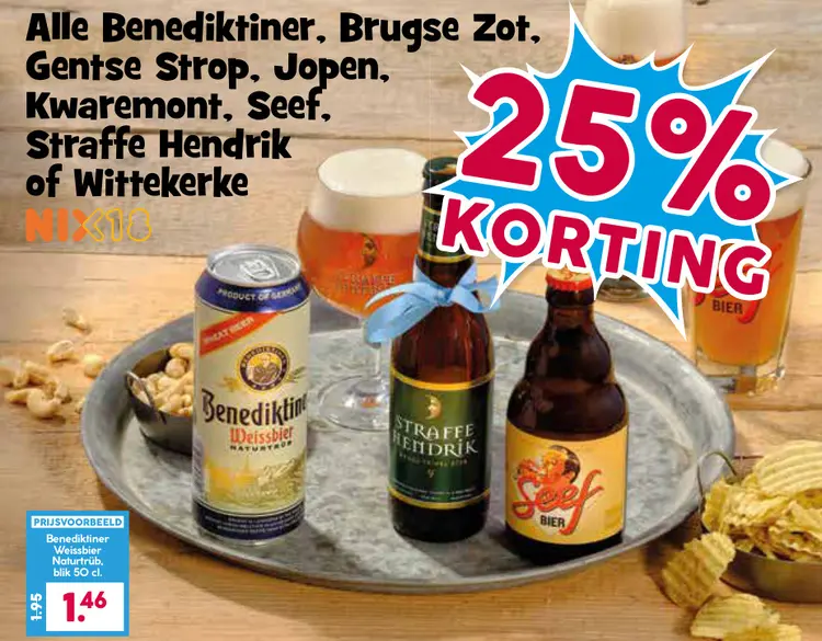 Aanbieding: Benedikter, Brugse Zot, Gentse Strop, Jopen, Kwaremont, Seef, Straffe Hendrik of Wittekerke