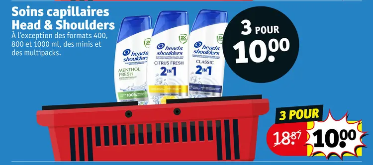 Offre: Soins capillaires Head & Shoulders
