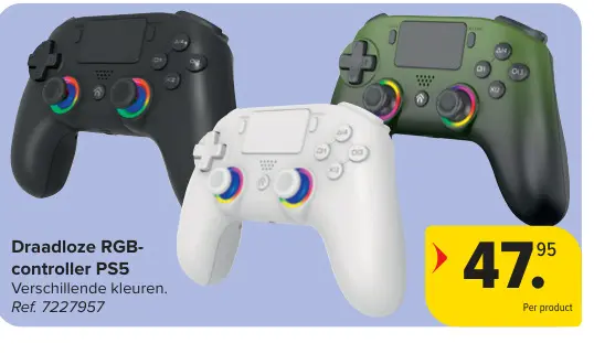 Promotie: Draadloze RGB-controller PS5
