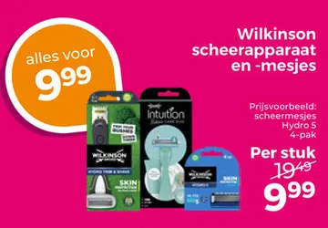 Aanbieding: Wilkinson scheerapparaat en -mesjes