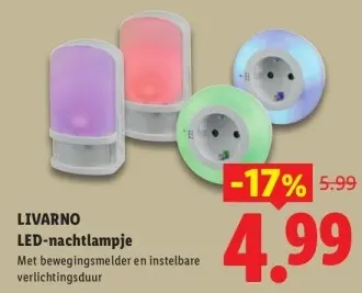 Aanbieding: LED-nachtlampje