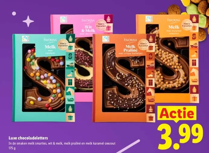 Aanbieding: Luxe chocoladeletters