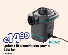 Aanbieding: Quick Fill electrische pomp 650 l/m