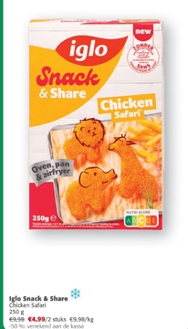 Aanbieding: Iglo Snack & Share Chicken Safari