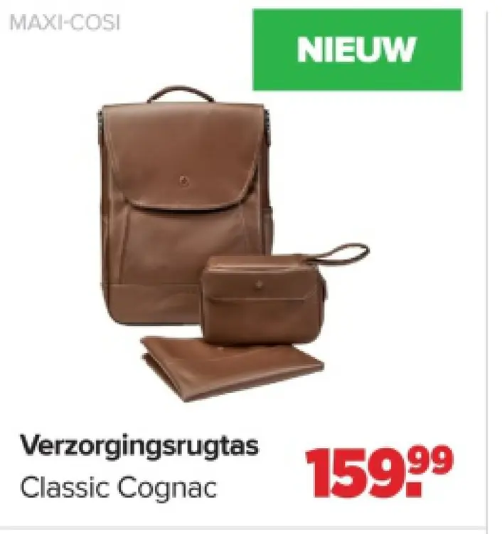 Promotie: Verzorgingsrugtas Classic Cognac