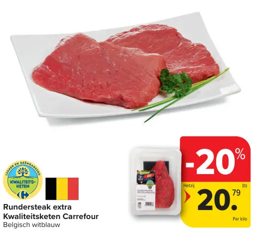 Promotie: Rundersteak extra