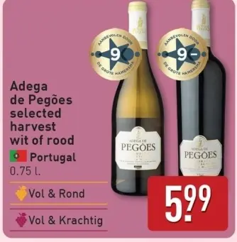 Aanbieding: Adega de Pegões selected harvest wit of rood