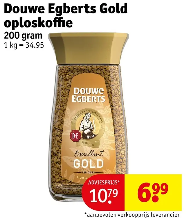 Promotie: Gold oploskoffie