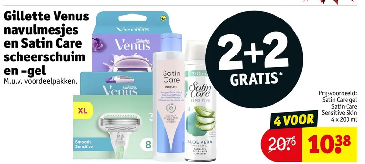 Aanbieding: Gillette Venus navulmesjes en Satin Care scheerschuim en -gel