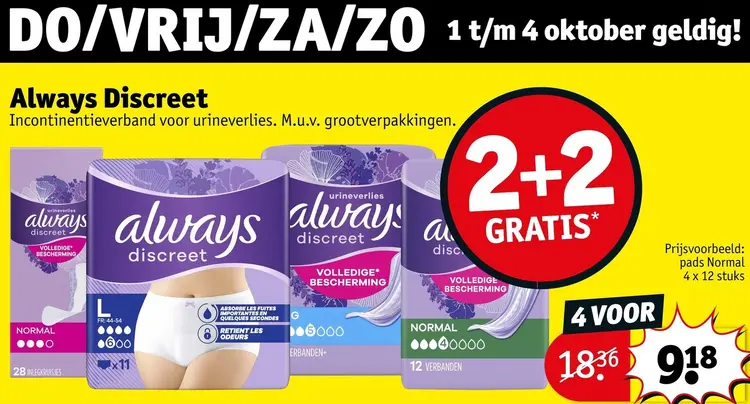 Aanbieding: Always Discreet