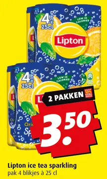 Aanbieding: Lipton ice tea sparkling