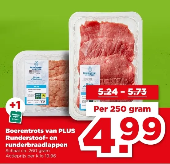 Runderstoof- en runderbraadlappen