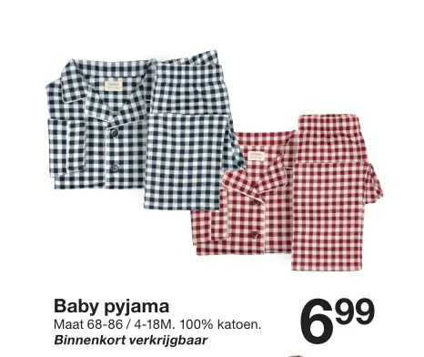 Promotie: Baby pyjama