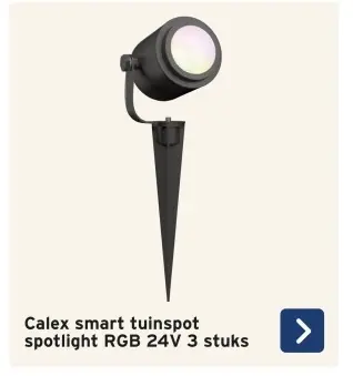Aanbieding: Calex smart tuinspot spotlight RGB 24V