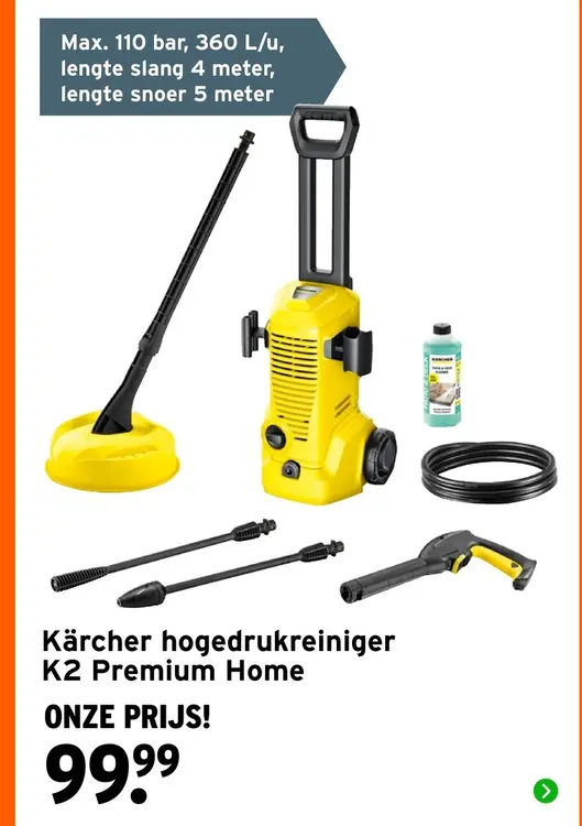 Aanbieding: Kärcher hogedrukreiniger K2 Premium Home