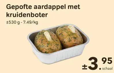 Promotie: Gepofte aardappel met kruidenboter