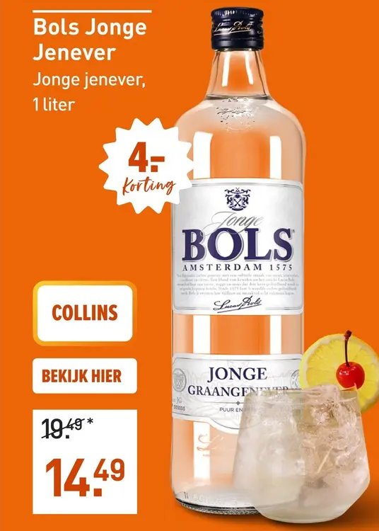 Aanbieding: Bols Jonge Jenever