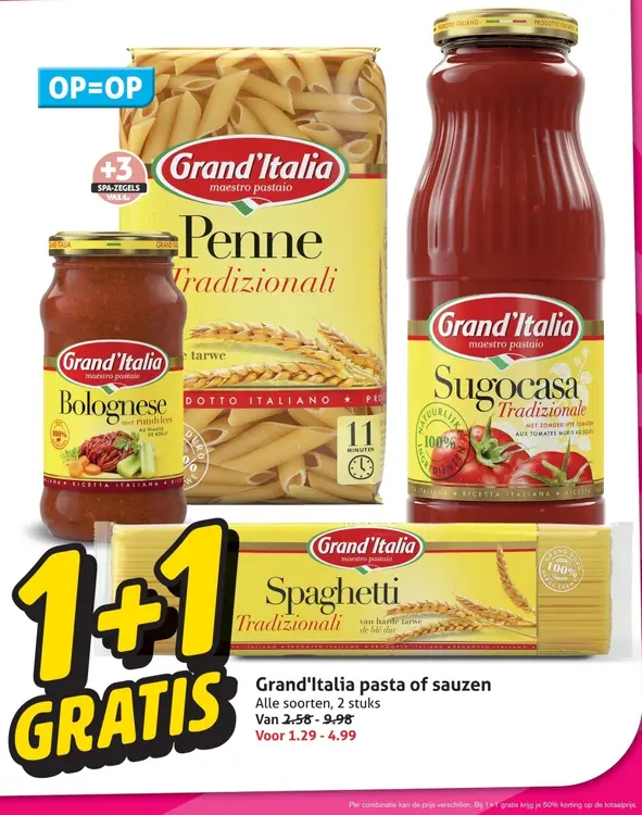 Aanbieding: Grand'Italia pasta of sauzen
