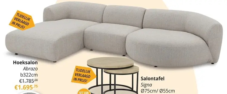 Promotie: Hoeksalon Abrazo