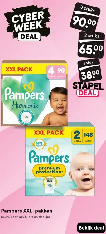 Aanbieding: Pampers XXL-pakken