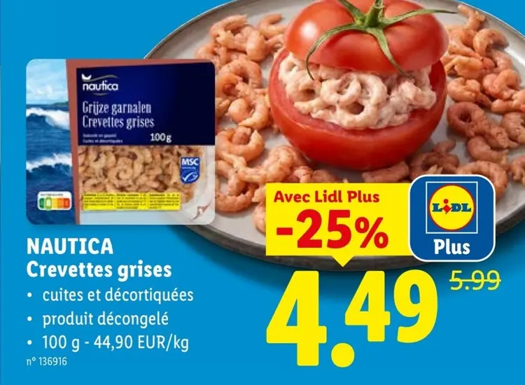 Offre: Crevettes grises