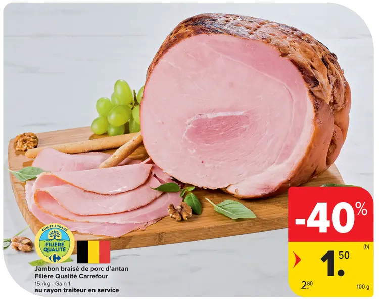 Offre: Jambon braisé de porc d'antan