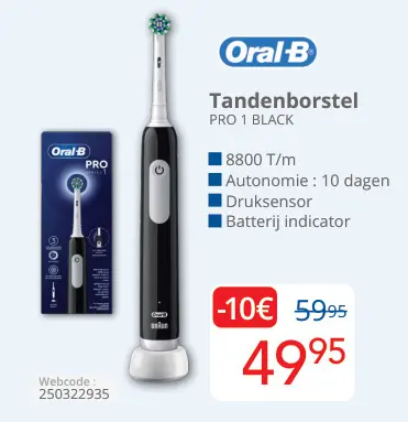 Aanbieding: Tandenborstel PRO 1 BLACK