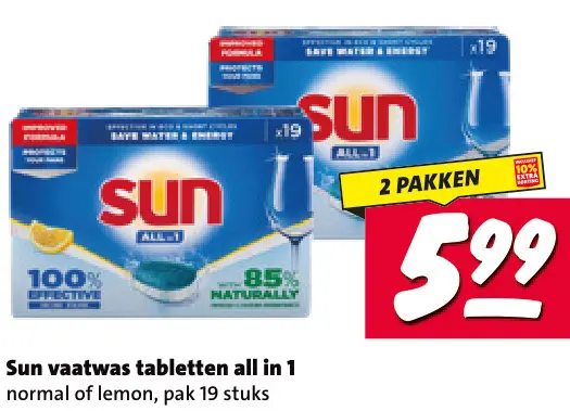 Aanbieding: Vaatwas tabletten all in 1