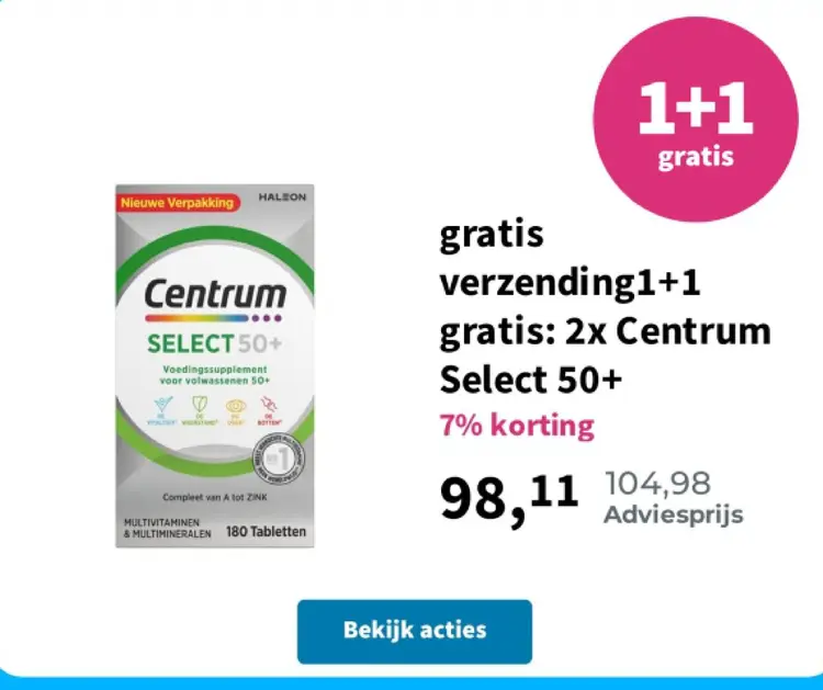 Aanbieding: Centrum SELECT 50+