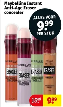 Aanbieding: Maybelline Instant Anti-Age Eraser concealer