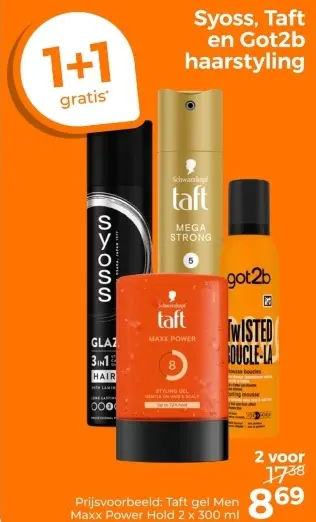 Aanbieding: Syoss, Taft en Got2B haarstyling