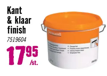 Aanbieding: Kant & klaar finish