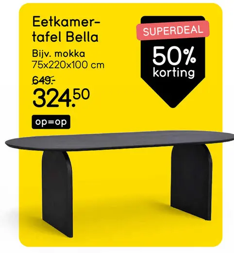 Aanbieding: Eetkamertafel Bella