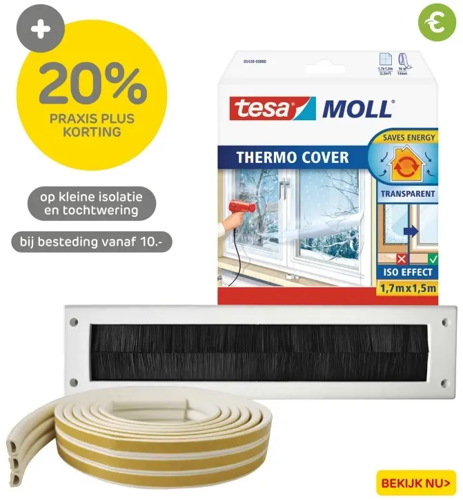 Aanbieding: Kleine isolatie en tochtwering