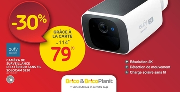 Offre: CAMÉRA DE SURVEILLANCE D'EXTÉRIEUR SANS FIL S