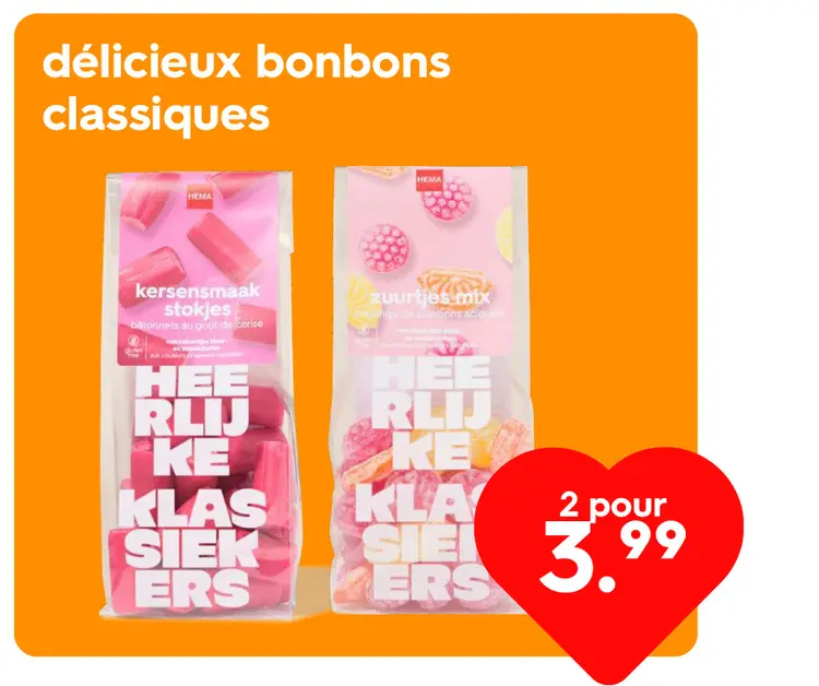 Offre: délicieux bonbons classiques