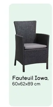 Aanbieding: Allibert fauteuil Iowa incl. zitkussen - grijs