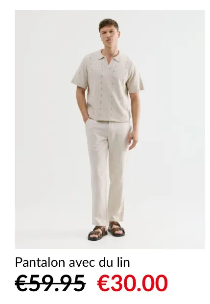 Offre: Pantalon avec du lin