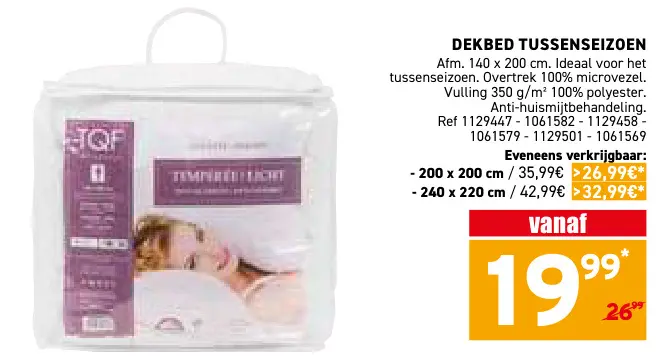 Promotie: Dekbed tussenseizoen