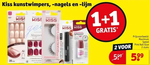 Aanbieding: Kunstwimpers, -nagels en -lijm