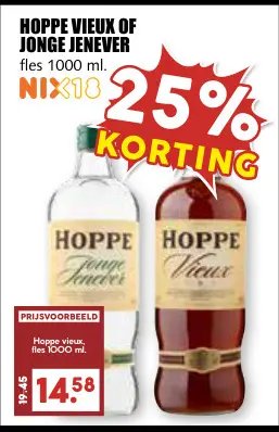 Aanbieding: Hoppe Vieux of Jonge Jenever
