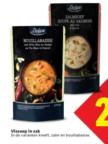 Aanbieding: Vissoep in zak