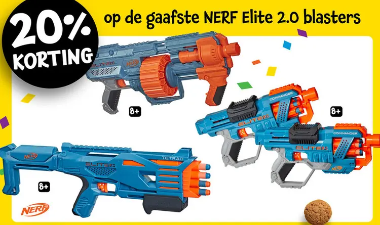 Aanbieding: NERF Elite 2.0 blasters